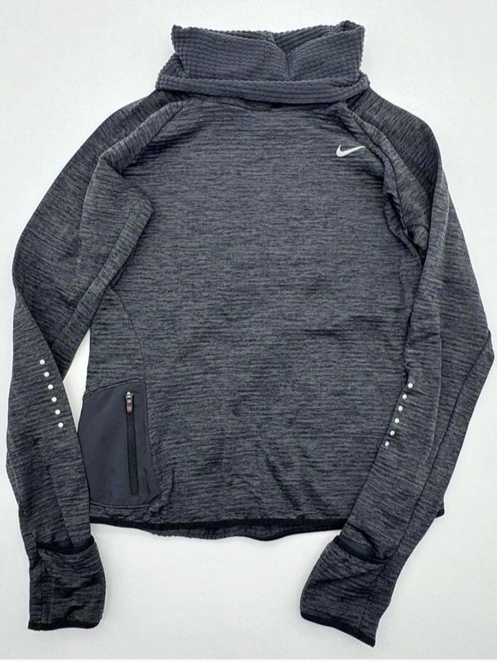 Nike Therma Sphere Element Running Cowl Neck Pullover Black size M